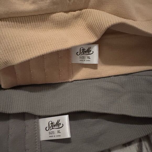 Seamless Comfort Nursing Bra Set - Gray and Nude - Picture 3 of 4